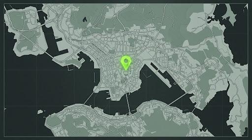 Map of Hong Kong and Kowloon